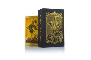 أوراق لعب مخصصة من البلاستيك الرقائق الذهبية بطباعة مخصصة أوراق لعب التاروت أوراكل - Product Image 2