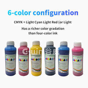 Pièces de machines d'impression GWIN, adhésif à base d'eau pour étiquettes CMYK LC LM, séchage rapide, emballage OPP 500 ml pour étiquettes autocollantes - Product Image 2