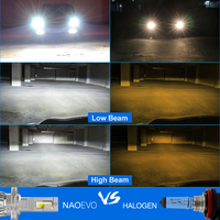Venta Directa de Fábrica, Luces LED para Auto de 140w 16800lm, Faro LED ND H11 H7 H4 H16 9005 9006, Bombilla LED para Faros Delanteros de Auto