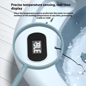 <span class=keywords><strong>Bañera</strong></span> de bebé plegable con sensor de temperatura inteligente grande <span class=keywords><strong>para</strong></span> recién nacidos y niños, <span class=keywords><strong>bañera</strong></span> de bebé de plástico <span class=keywords><strong>para</strong></span> el hogar - Product Image 5