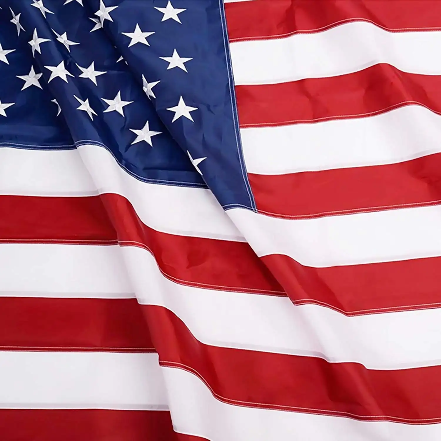 Amerikaanse Usa Vlag 3X5 Ft-Zwaargewicht Ons Outdoor Indoor Flags-210D Nylon Geborduurde Sterren Genaaid Strepen Borduren Amerika vlag