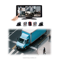 Vente en gros de cinq caméras de surveillance camion DVR Vision nocturne IP68 Caméra BSD Alerte MP5 Écran 10.36 pouces Système DVR