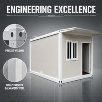 Maison conteneur préfabriquée isolée, cabine de sécurité mobile, abri de chantier, école modulaire portable, centre commercial, supermarché