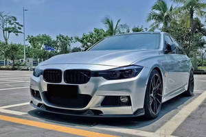 Labio de parachoques delantero de fibra de carbono para BMW F30 318i <span class=keywords><strong>320i</strong></span> 328i 330i M Sport 2013-2018 - Product Image 2