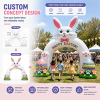 Tentes gonflables géantes personnalisées, arches et dispositifs gonflables pour Pâques, adaptés aux événements de Pâques et aux activités de loisirs en plein air