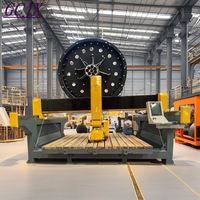 Maquinaria de piedra automática multifunción 5 ejes CNC Router Bridge Saw Máquina de corte de piedra de mármol con fresado