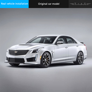 Kit carrosserie en fibre de carbone pour <span class=keywords><strong>Cadillac</strong></span> <span class=keywords><strong>CTS</strong></span> modifié, comprenant un becquet avant, un becquet arrière, des jupes latérales, un capot et une petite garniture de coffre - Product Image 4
