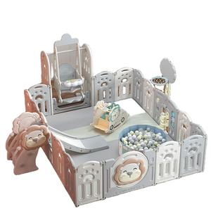 Recinzione per giochi in plastica per bambini, recinzione per porte di sicurezza per interni del parco giochi, box per bambini con recinzione pieghevole - Product Image 1