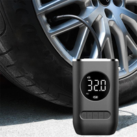 Gonfleur de pneus automatique rechargeable, mini, numérique, sans fil, portable, sans cordon, pompe à air pour voiture 12V, compresseur d'air, gonfleur de pneus