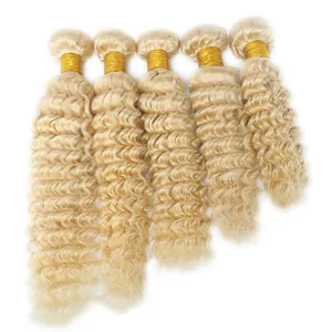 613 blonde hair bundles with closure best quality blonde hair weave