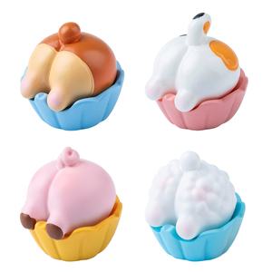 เค้กคัพรูป<span class=keywords><strong>ตูด</strong></span>สุนัขคอร์กี้น่ารักสร้างสรรค์ ของตกแต่ง DIY แบบหยดน้ำมัน บรรจุในถุงสุ่ม สำหรับตกแต่งรถยนต์ - Product Image 5