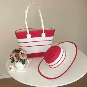 Polyester Fashion Solid Open Beach Hat Women's Tote Bags Outdoor Travel Vacation Large Capacity Shoulder <b>Handbag</b> Chains Shade - Product Image 6