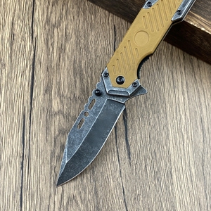 Couteau de poche personnalisable BRN de qualité OEM, manche en bois, lame pliante en acier inoxydable 3CR13 ultra-affûtée, 20,5 cm, FB141, camping 1 - Product Image 2