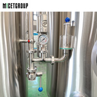 Fermenteur à fond conique en acier inoxydable 304 de 400 L, unitank SS, cuve de fermentation à refroidissement isobare pour la bière et le vin