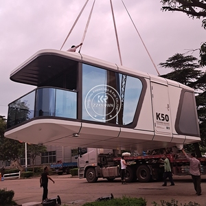 2025 Haute Qualité Luxe Moderne Modulaire Mobile Cabine Conteneur Maison Étanche Préfabriqué Espace Capsule Maison En Acier - Product Image 5