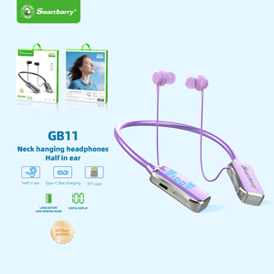 <span class=keywords><strong>Casque</strong></span> sans fil à collier sportif GB11 à bas prix, <span class=keywords><strong>anti</strong></span>-perte, écran LED, style collier, magnétique, karaoké, chant en direct, écouteurs - Product Image 2