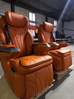 Asiento de Coche Multifuncional Modelo 2024 con Pantalla Táctil Inteligente, Personalizable, de Cuero de Aviación, con Función de Sofá Cama y Cajón