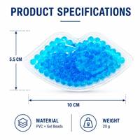 Compresse de gel réutilisable en forme de lèvres, chaude/froide, en PVC non toxique, pour soulager la douleur et l'inflammation, apaisement et confort pour les soins post-cosmétiques