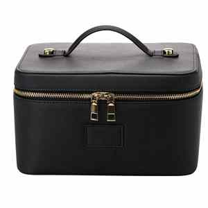 Nouvelle trousse de toilette portable en PU avec fermeture éclair, imperméable, grande capacité, avec compartiments, sac de rangement - Product Image 1