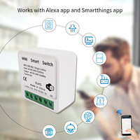 Interrupteur WiFi Tuya Mini 16A, application Smart Life, contrôle bidirectionnel, module d'automatisation de la maison intelligente, Alexa, Google Home