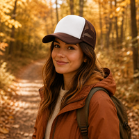 Casquette de baseball unisexe en mousse avec logo personnalisé, blocs de couleur, maille respirante, protection solaire pour l'été et les activités de plein air