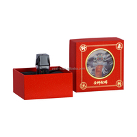 Coffret cadeau de voyage de rouges à lèvres faits main OEM en gros, en matériaux recyclés avec fenêtre et pelliculage mat