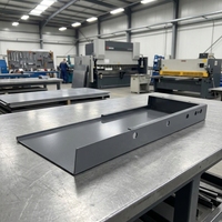 Profilé en aluminium anodisé noir sur mesure, découpé et percé CNC, pour boîtier électronique, fabrication usine