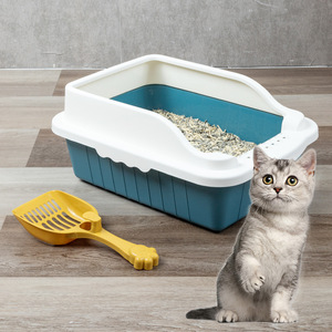 Extra Large Cat Litter Box Rectangle PP Material Large Capacity With Scoop Included For Cats - Product Image 2