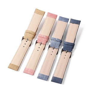 Bracelet de montre intelligente de sport unisexe de 10 à 22mm Nouveau bracelet en tissu denim pour <span class=keywords><strong>Huawei</strong></span> pour Samsung Watch <span class=keywords><strong>4</strong></span> - Product Image 5
