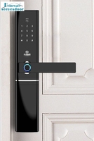 Foshan-manija de puerta de seguridad para apartamento, cerraduras eléctricas digitales inteligentes con huella dactilar, sin llave