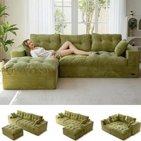 Grenzüberschreitendes Exklusives Vakuum-Komprimiertes Sofa-Modul Wohnzimmer Chaiselongue L-förmiges Design Verstellbares Lazy-Style Schlafsofa