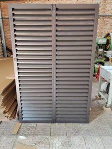 Griglia di ventilazione a persiana in alluminio, pannello a persiana resistente alle intemperie con deflettore antipioggia <span class=keywords><strong>per</strong></span> ventilazione esterna e zone costiere - Product Image 4