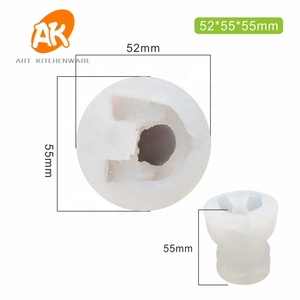 Moules à Mousse en Silicone 3D, pour boules de glace, ours à nœud papillon, sur mesure, pour décorer les gâteaux - Product Image 4