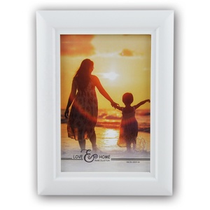 4X6 Inch Hiển Thị Đường Cong Rộng Đúc Gỗ Hạt Treo Tường Gỗ Khung Ảnh Tabletop Rắn WoodenPhoto Khung - Product Image 2