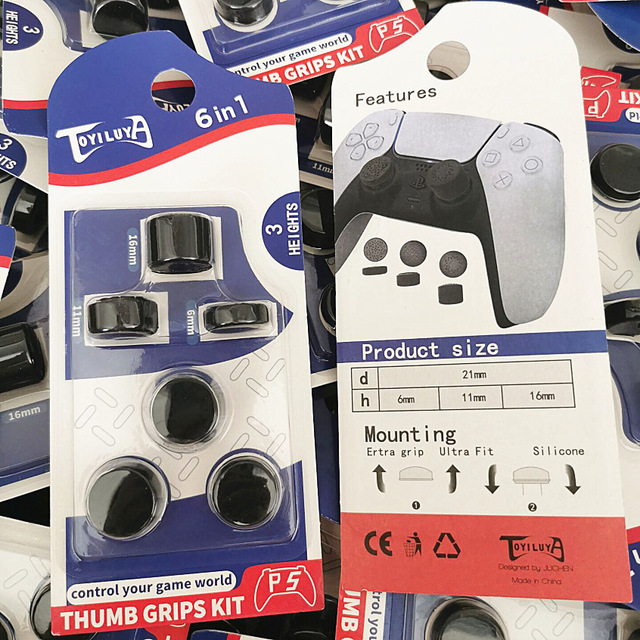 Silicone Protective Cover for PS4 PS5 Game Controller & for XBOX 360 Anti-Slip High/Medium/Low Button Caps Thumb Stick