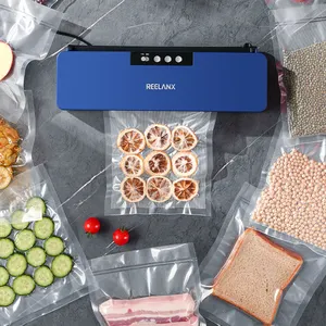 Penyegel vakum makanan Mini, alat segel makanan rumah tangga otomatis kualitas tinggi