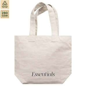 Premium Recycled Cotton Tote <b>Bag</b> 280 GSM <b>Medium</b> <b>Size</b> Reusable Shopping Grocery Carry <b>Bag</b> with Comfortable Hand Length Handles - Product Image 3