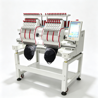 Machine à broder à 2 têtes à haut rendement avec une zone de travail de 360x510 mm pour des créations de motifs dorsaux complexes