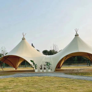 Pavillon de jardin moderne en acier, abri extérieur imperméable avec toit métallique pour villa, cour et aménagement paysager - Product Image 4
