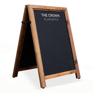 Di động nhà hàng thanh sử dụng gỗ nhỏ Bảng <span class=keywords><strong>menu</strong></span> bảng đen <span class=keywords><strong>Menu</strong></span> hiển thị đứng <span class=keywords><strong>menu</strong></span> chủ với bảng đen a-khung hai mặt - Product Image 3