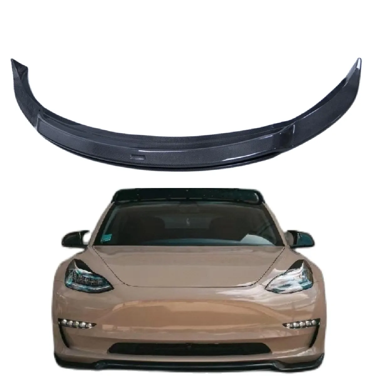 Accessories Parts ART Style Carbon Fiber Front lip rear diffuser side skirts spoiler for Tesla model 3 Rear Bumper Body Kit