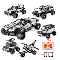 Kit de bloc de tige d'ingénierie RC 60 en 1 avec apprentissage des sciences motrices camion robotique télécommande bloc électrique cadeau pour les adolescents
