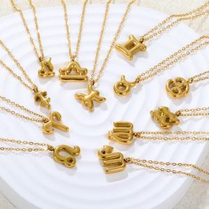 Collar con Colgante de Constelación Chapado en Oro de 14k y 18k, de Acero Inoxidable Original, Resistente al Agua y al Deslustre, para Mujeres y Hombres - Product Image 4