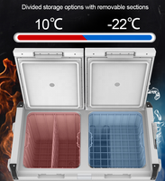 Réfrigérateur-congélateur de voiture tout-terrain 4x4 12V AC/DC avec refroidissement par compresseur et contrôle par application Bluetooth