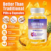 Gummies Pureon OEM/ODM au Safran et L-Théanine pour le Soulagement du Stress, l'Équilibre de l'Humeur, la Relaxation et le Soutien du Cortisol