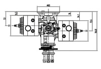 Moteur à essence à deux temps à double cylindre GTT70EFI 70cc avec démarrage électrique pour avion modèle réduit fabriqué en Chine