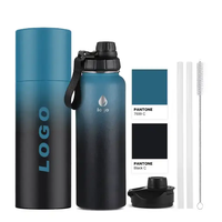 Promotion Vente Bouteille d'Eau Isotherme 32oz avec Couvercle ODM, Bouteille Thermos en Acier Inoxydable Isolé à Double Paroi et Large Ouverture