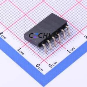 KH-2.54FH90-1X6P-H8.5 Pin Socket Bent Lead Through Hole,P=2.54mm Connector 1x6P 2.54mm Square Hole Right Angle Insert - Product Image 2