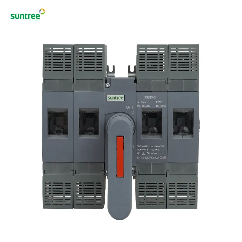 suntree/oem 1500V DC on off solar pv dc load isolator switch price 2P 3P 4P 6P