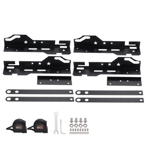 Kit de fixation pour garnitures intérieures de voiture style course en métal noir avec rubans de mesure - Product Image 5